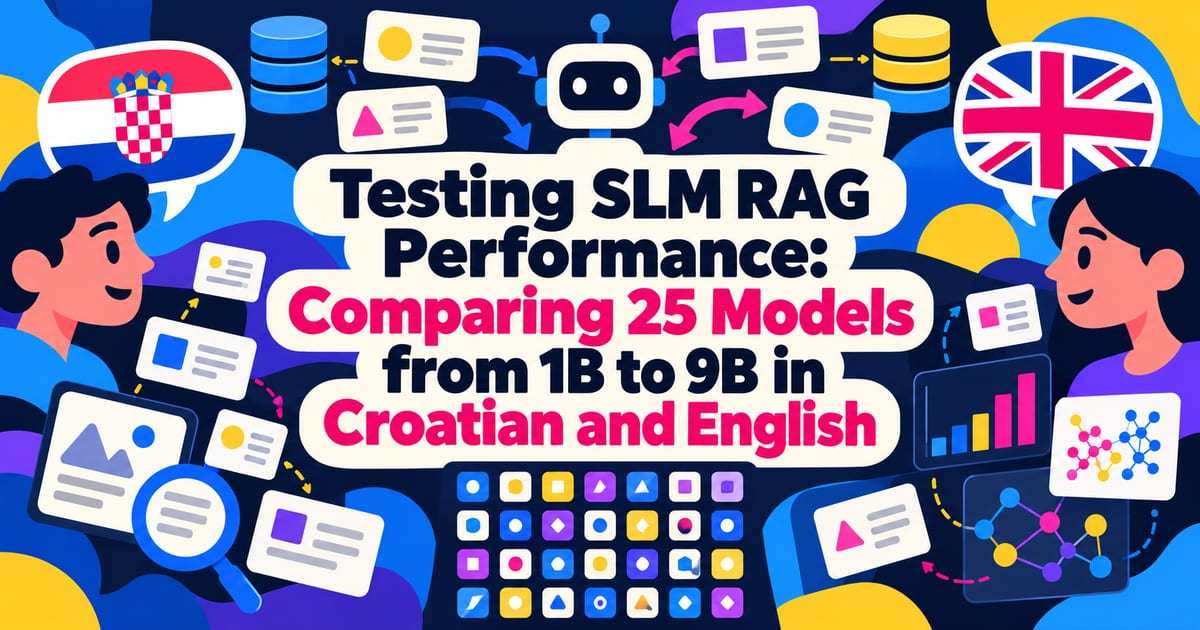RAG-Leistung von SLMs im Test: 25 Modelle mit 1B bis 9B auf Kroatisch und Englisch verglichen