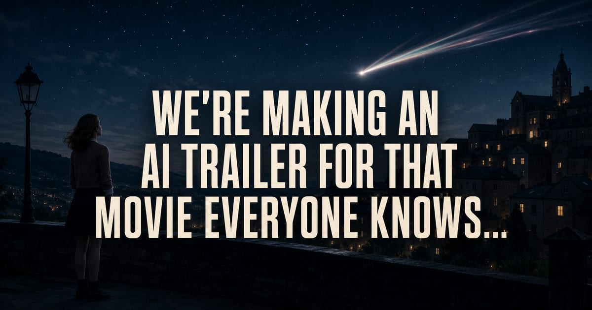 Ich erstelle gerade mit KI einen Trailer für diesen Film, den alle kennen …