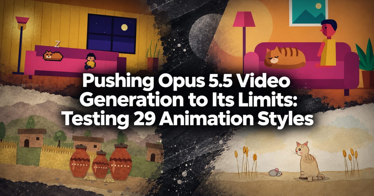 Die Grenzen der Videogenerierung mit Opus 5.5 ausgelotet – 29 Animationsstile auf einen Schlag getestet