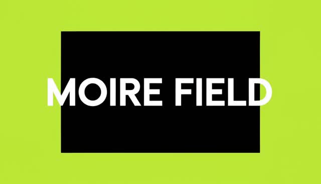 62 MOIRE FIELD: Moire-Interferenzmuster