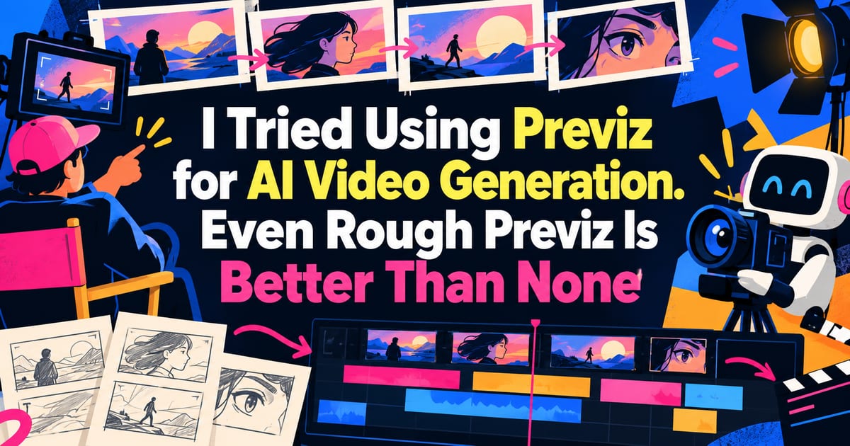 Ich habe Previs für die KI-Videogenerierung ausprobiert. Auch grob ist besser als nichts